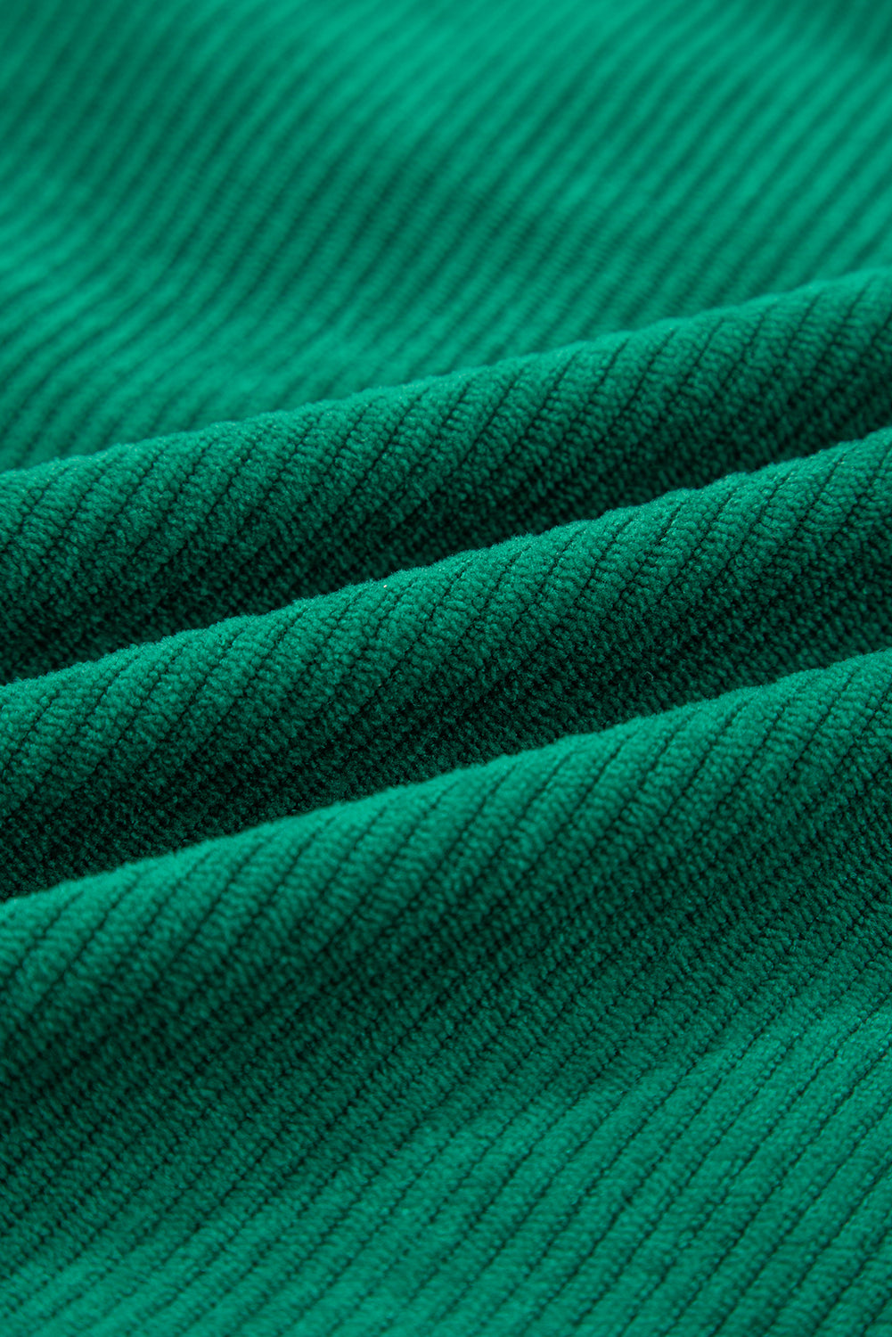 Dark Green merry little thing Corded Letter Graphic Ribbed Loose Sweatshirt